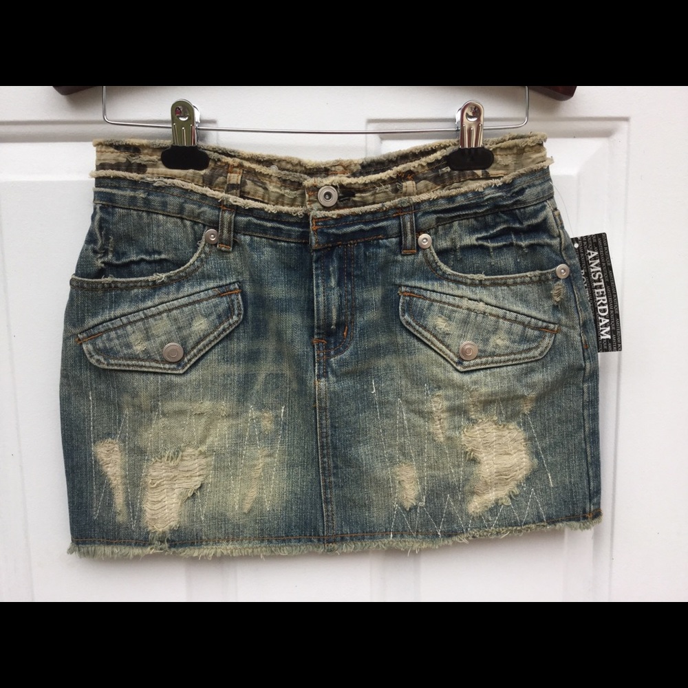 Denim Mini Skirt